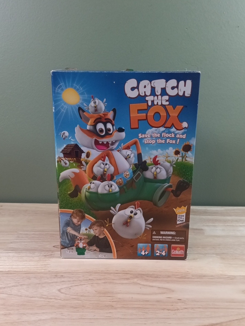 Goliath Catch The Fox Game 2016 #30752 Complete w/Box Chickens